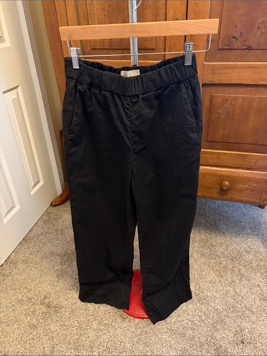 Everlane Pants - Everlane The Easy Pull On Chino Black Elastic-Waist Pants Size 4